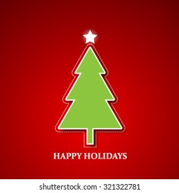 Christmas Design Red Background