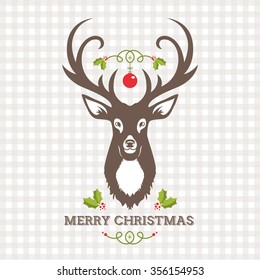 Christmas Design with  Reindeer