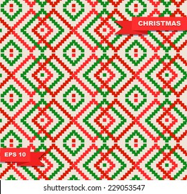 Christmas design. Seamless decorative pattern. Background for Xmas covers, wrapping paper, crafts