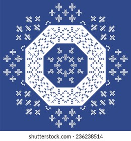 Christmas design snowflakes. 
