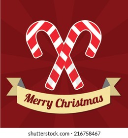 Christmas design with stripped  background. Vector illustration