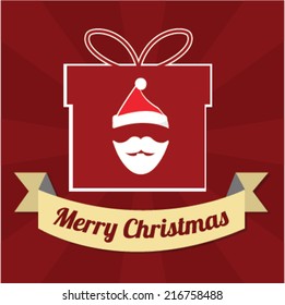 Christmas design with stripped  background. Vector illustration