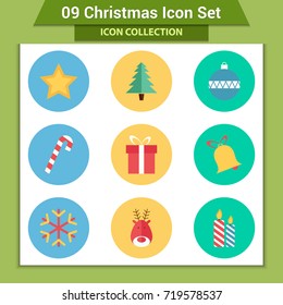 Christmas design template card. Vector background