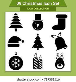 Christmas design template card. Vector background