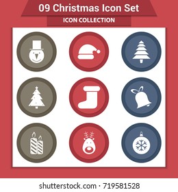 Christmas design template card. Vector background