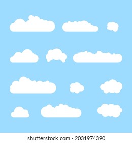 Vector de diseño navideño. Icono de copo de nieve. Conjunto de iconos de copos de nieve. Ilustración vectorial.