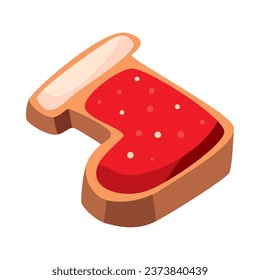 christmas dessert sock cookie isolated design