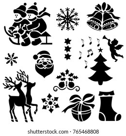 Christmas Devorative Design Element. Seasonal Holiday Mood Concept. Vector Illustration