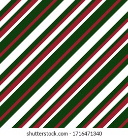 Christmas diagonal striped seamless pattern background suitable for fashion textiles, graphics