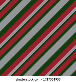 Christmas diagonal striped seamless pattern background suitable for fashion textiles, graphics