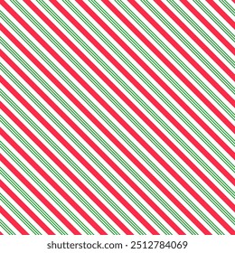 Christmas diagonal striped seamless pattern. Gift wrapping paper texture.