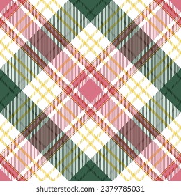 Seamless Royal Stewart tartan plaid pattern. Christmas and New Year pixel  check vector in red, blue, green, yellow, black, white for gift paper,  tablecloth, other modern winter textile print. Stock Vector