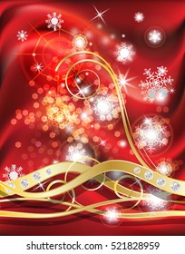 Christmas diamond and gold vector background