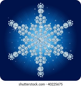 Weihnachtsschneeflocke / Vektorgrafik