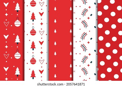 Christmas Digital Paper Patterns Design