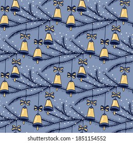 Christmas digital paper. Seamless patterns. New Year packaging.