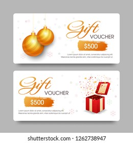 Christmas Discount Voucher Template