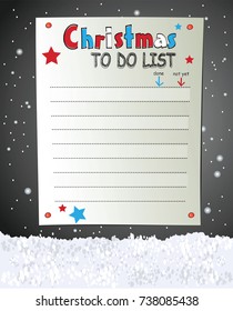 Christmas to do list