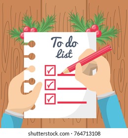 christmas to do list design 