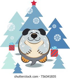 Christmas dog