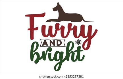 Christmas Dog SVG Design, Christmas Dog Sticker Design Template, Christmas SVG.