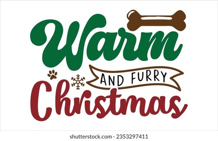 Christmas Dog SVG Design, Christmas Dog Sticker Design Template, Christmas SVG.