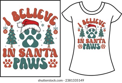 Christmas dog vector  T-shirt design. Christmas gift shirt design. 