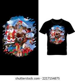  Christmas Dog,Santa and Beer T-Shirt Design with Xmas vector Graphic, Gift For Family Shirt, Christmas Dog Shirt,Merry Christmas Family Shirts,Matching Christmas Dog Shirts.