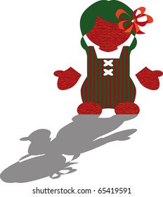 christmas doll red