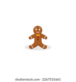 Christmas doll template logo design