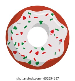 Christmas donut dessert