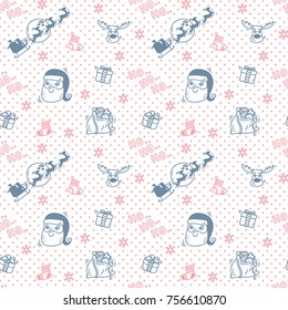 Christmas doodle background
