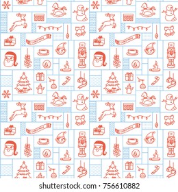 Christmas doodle background