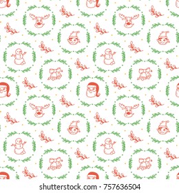 Christmas doodle background