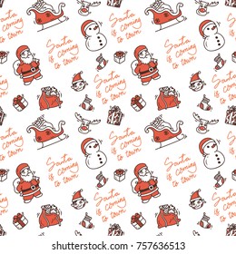 Christmas doodle background