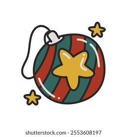 Christmas Doodle Illustration - Ball