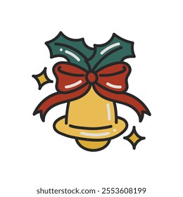 Christmas Doodle Illustration - Bell