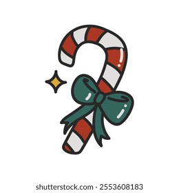 Christmas Doodle Illustration - Candy
