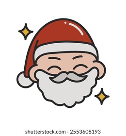 Christmas Doodle Illustration - Santa Claus