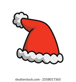 Christmas Doodle Illustration - Santa Hat