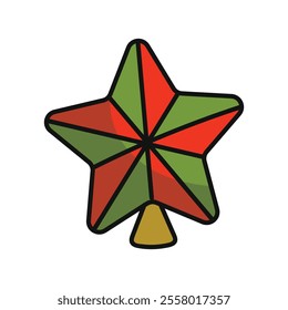 Christmas Doodle Illustration - Christmas Star