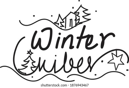 Doodle de Navidad. Dodle de navidad. texto de Navidad