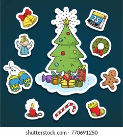 christmas doodle patch