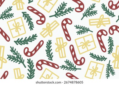 Christmas doodle patterns for fabric backgrounds, etc.
