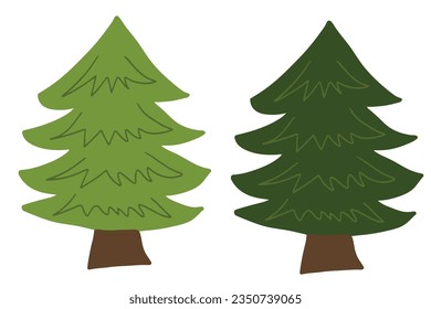 christmas doodles element isolated on white background