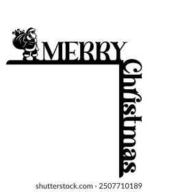 Christmas Door Corner,Christmas decor laser file