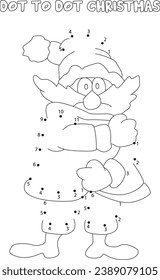 Christmas dot to dot coloring page, dot to dot Christmas, 