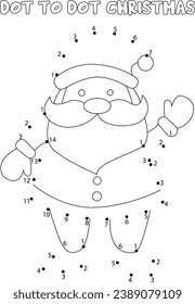 Christmas dot to dot coloring page, dot to dot Christmas, 