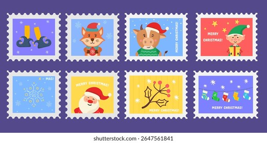 Christmas dove stamp. Second day of christmas message in vintage illustration. Peaceful bird ornament design. Classic card with feather frame and festive graphic for holidays.