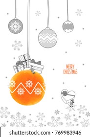 Christmas drawing illustration